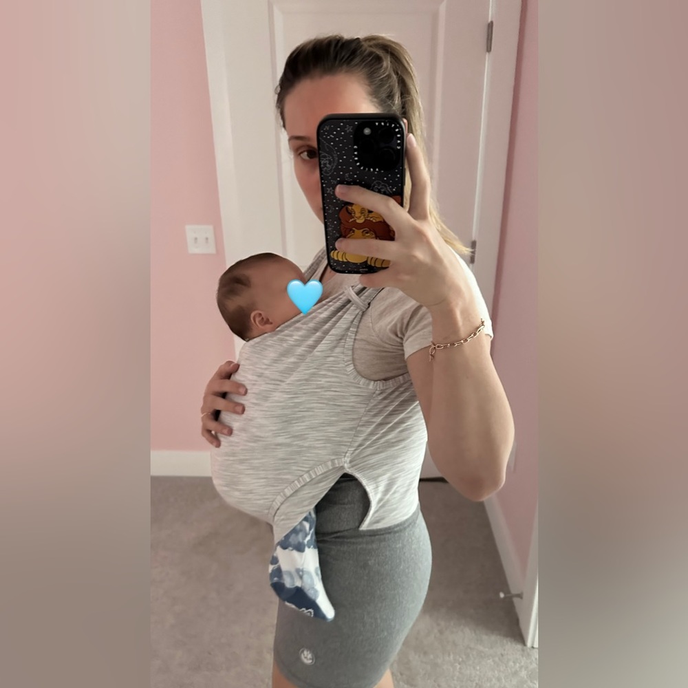 Nesting Days Newborn Baby Carrier Grey